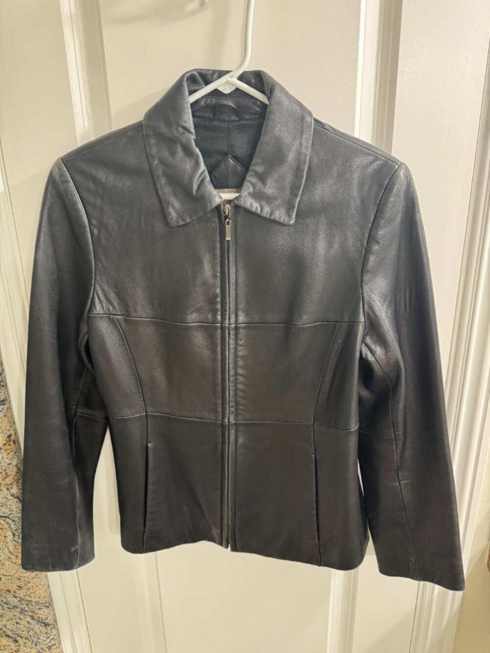 Valerie Stevens Black Leather Jacket, PM
